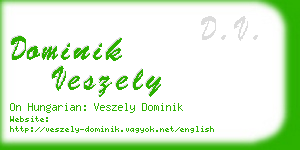 dominik veszely business card